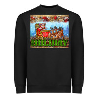 Black holiday and santa. claus Heavyweight Sweatshirt - AdoDesignShop