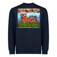 Navy holiday and santa. claus Heavyweight Sweatshirt - AdoDesignShop