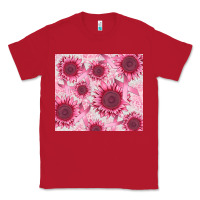 Red breast cancer sunflower Classic Tee - CowGirlArtShop