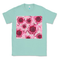 Seafoam breast cancer sunflower Classic Tee - CowGirlArtShop