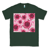 Sports Green breast cancer sunflower Classic Tee - CowGirlArtShop