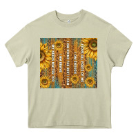 Mossy self reminders with sunflowers Heavy Core Tee - TumblerDesignByShophia