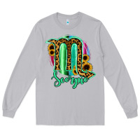 Moon Dust Scorpio Zodiac Sign Sunflower Leopard Serape Long Sleeve Tee - RanaPortraitStore