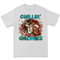 Dove Grey chillin with my gnomies Premium Tee - CowGirlArtShop