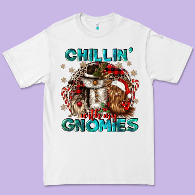 Chillin With My Gnomies Premium Tee Designed By Cowgirlartshop