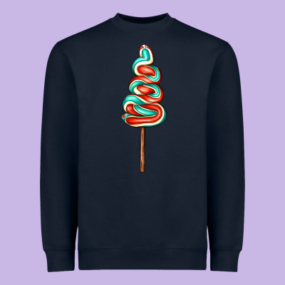 Bluered Lollipop Heavyweight Sweatshirt Designed By Adodesignshop