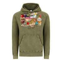 Vintage Olive Teacher Coffee Cups Vintage Hoodie - FaDigitalArtStudio