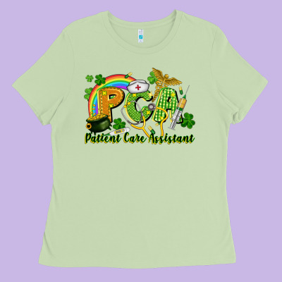 Pca Patient Care Assistant St. Patrick's Day Ladies Tee Designed By Cowgirlartshop
