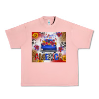 Fourth Of July America Truck Urban Heavy Tee | Teevron