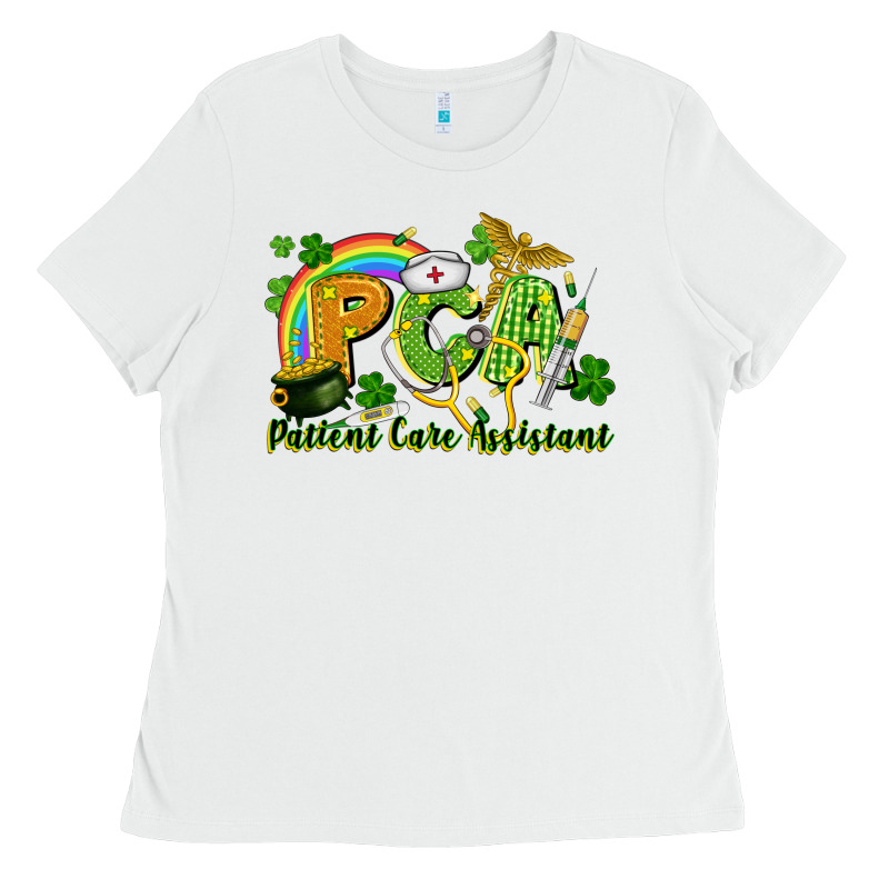 Pca Patient Care Assistant St. Patrick's Day Ladies Tee by CowGirlArtShop | Teevron