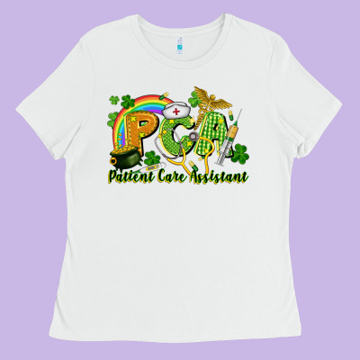 Pca Patient Care Assistant St. Patrick's Day Ladies Tee Designed By Cowgirlartshop