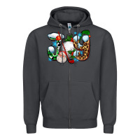 Smoke joy with golf and santas Zipper Hoodie - AdoDesignShop