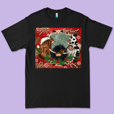 Christmas Heifer Cow  Gnomies Premium Tee Designed By Cowgirlartshop