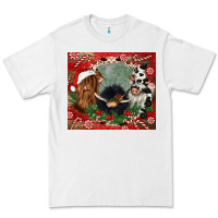 White christmas heifer cow  gnomies Premium Tee - CowGirlArtShop