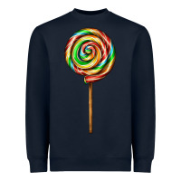 Navy rainbow lollipop Heavyweight Sweatshirt - AdoDesignShop