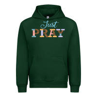 Foreset Green Just Pray Urban Hoodie - JahusDesignShop