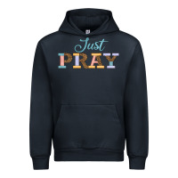 Navy Just Pray Urban Hoodie - JahusDesignShop