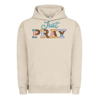 Pigment French Oak Just Pray Urban Hoodie - JahusDesignShop