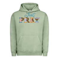 Pigment Oil Green Just Pray Urban Hoodie - JahusDesignShop