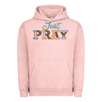Pigment Salmon Just Pray Urban Hoodie - JahusDesignShop