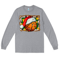 Heather Grey basketball christmas Long Sleeve Tee - FaDigitalArtStudio