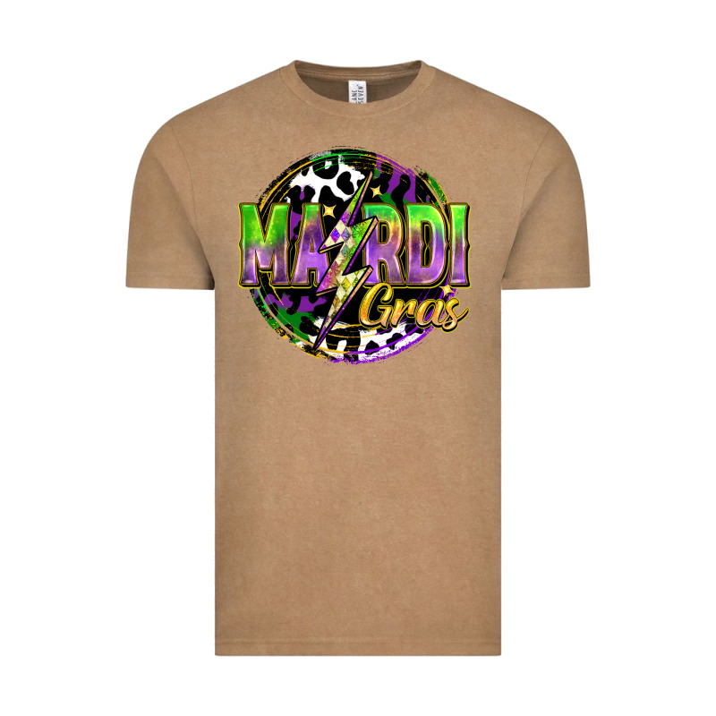 Mardi Gras Lightning Vintage Tee by FaDigitalArtStudio | Teevron