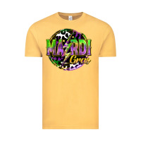 Vintage Mustard mardi gras lightning Vintage Tee - FaDigitalArtStudio