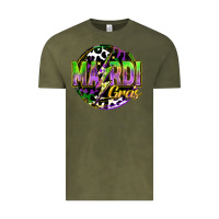 Vintage Olive mardi gras lightning Vintage Tee - FaDigitalArtStudio