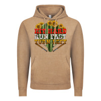 Vintage Coffee hit hard run fast turn left Vintage Hoodie - BundleAndBundleShop