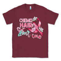 Burgundy chemo hair dont care Classic Tee - CowGirlArtShop