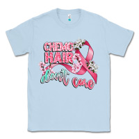 Dusty Blue chemo hair dont care Classic Tee - CowGirlArtShop