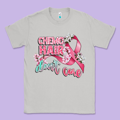 Chemo Hair Dont Care Classic Tee Designed By Cowgirlartshop