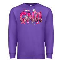 Purple breast cancer cna certified nursing assistant Premium Sweatshirt - JahusDesignShop