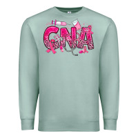 Breast Cancer Cna Certified Nursing Assistant Premium Sweatshirt | Teevron