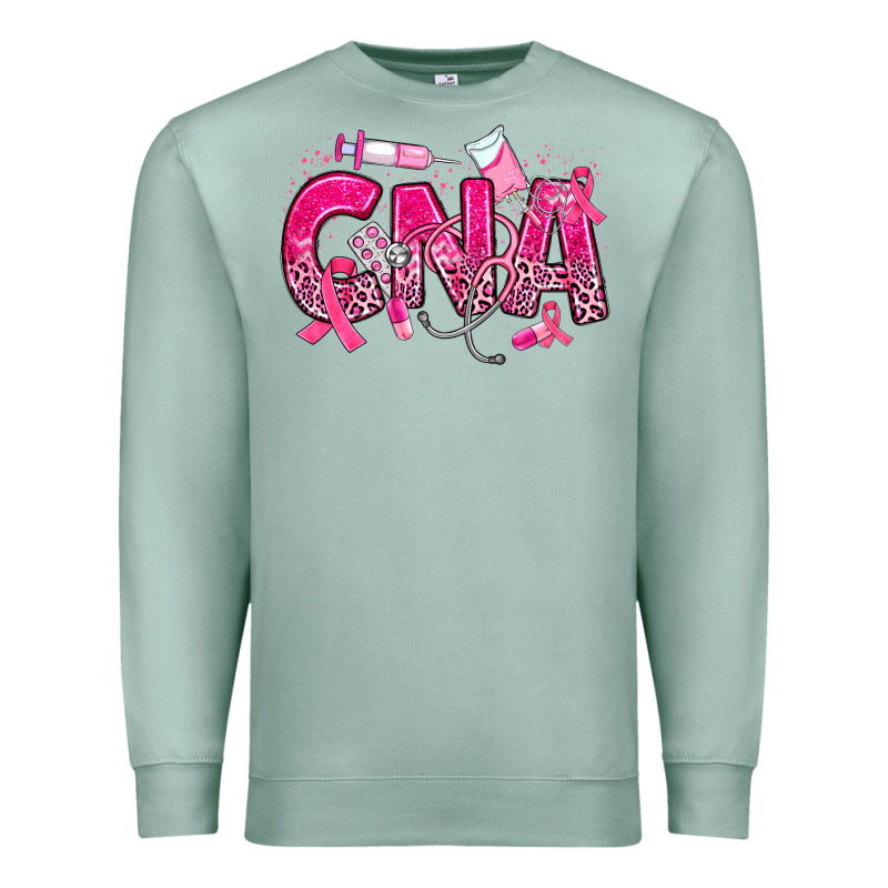 Breast Cancer Cna Certified Nursing Assistant Premium Sweatshirt by JahusDesignShop | Teevron