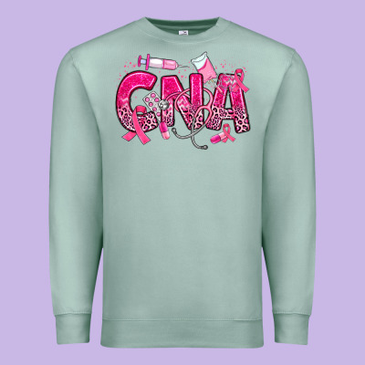 Breast Cancer Cna Certified Nursing Assistant Premium Sweatshirt Designed By Jahusdesignshop