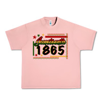 Salmon Juneteenth 1865 Urban Heavy Tee - FaDigitalArtStudio