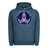 Pigment Midnight Navy The Orville Urban Hoodie - DesigneFamous