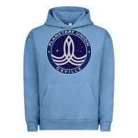 Pigment Pebble Blue The Orville Urban Hoodie - DesigneFamous