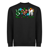 Black peace love dental for Christmas Heavyweight Sweatshirt - AdoDesignShop