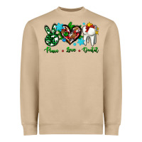 Mushroom peace love dental for Christmas Heavyweight Sweatshirt - AdoDesignShop