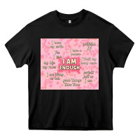 Black i am enough with glitter Heavy Core Tee - TumblerDesignByShophia