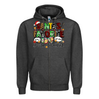 Charcoal Heather santas favorite speech therapist Zipper Hoodie - AdoDesignShop