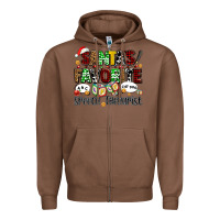Chestnut santas favorite speech therapist Zipper Hoodie - AdoDesignShop