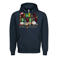 Navy santas favorite speech therapist Zipper Hoodie - AdoDesignShop