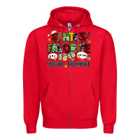 Red santas favorite speech therapist Zipper Hoodie - AdoDesignShop