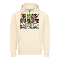 Sandshell santas favorite speech therapist Zipper Hoodie - AdoDesignShop
