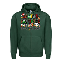 Sports Green santas favorite speech therapist Zipper Hoodie - AdoDesignShop