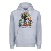 Heather Grey autism awarenes Premium Hoodie - SublimationCraftShop