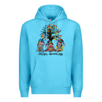 Ocean Blue autism awarenes Premium Hoodie - SublimationCraftShop